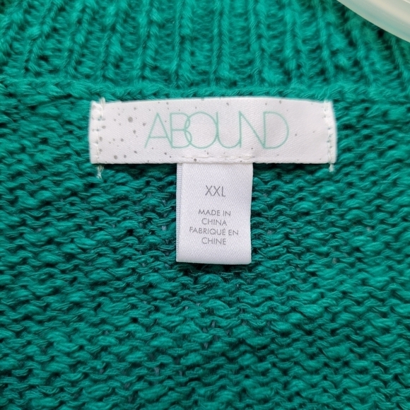 Abound Green Drop Shoulder Knit Sweater Top - Picture 7 of 11